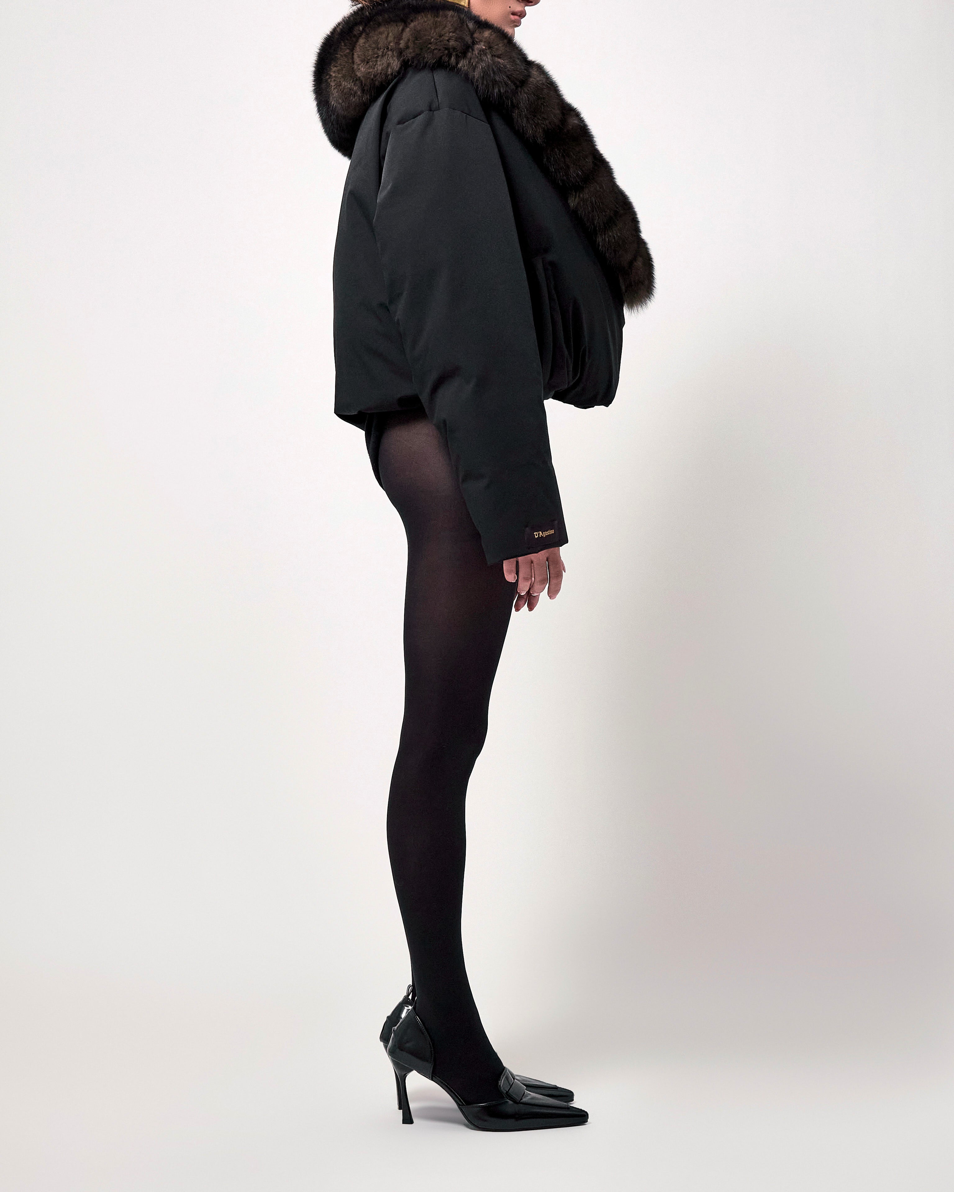 The Isotta Cropped Fur Puffer - Sabled™