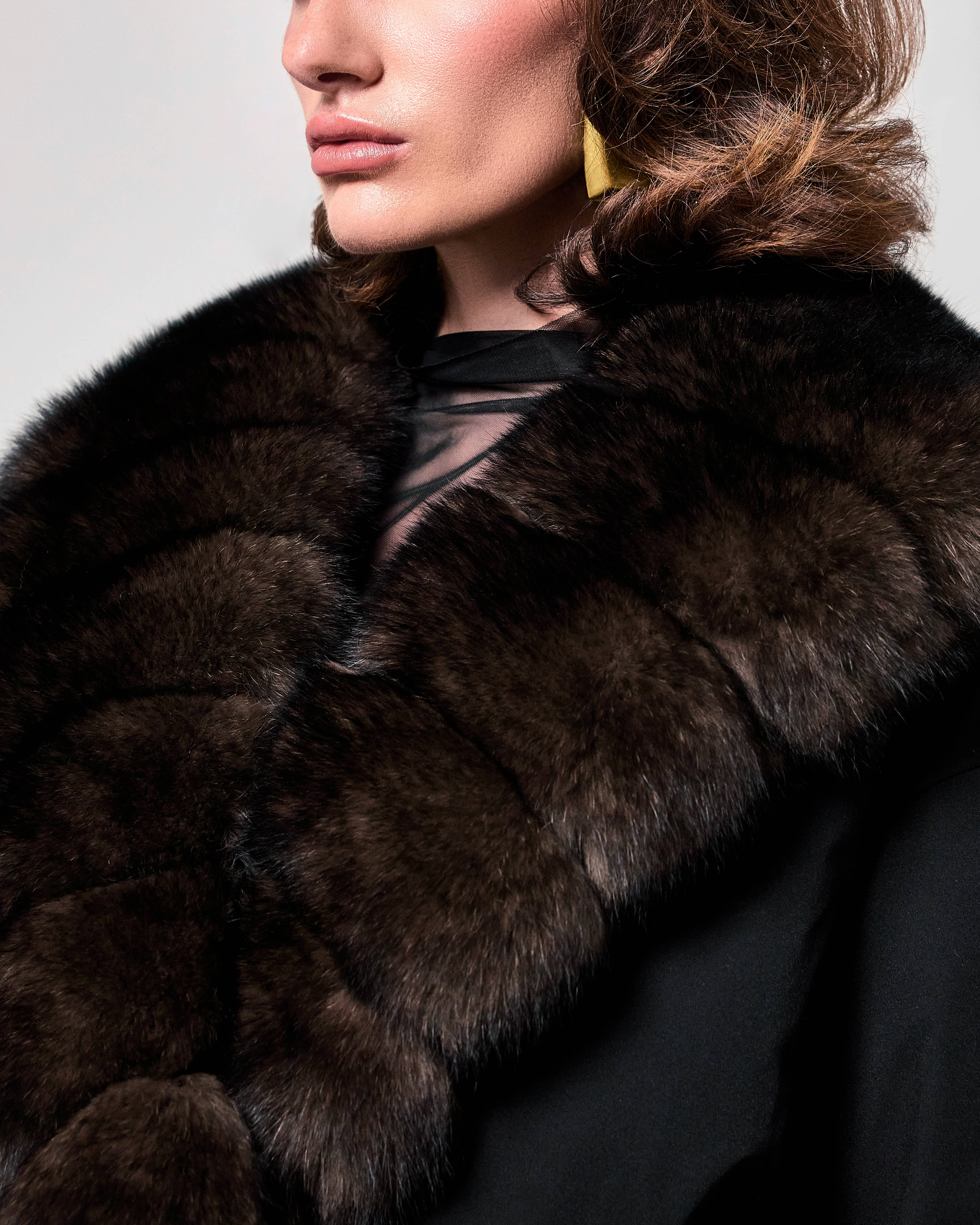 The Isotta Cropped Fur Puffer - Sabled™