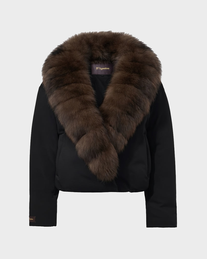 The Isotta Cropped Fur Puffer - Sabled™