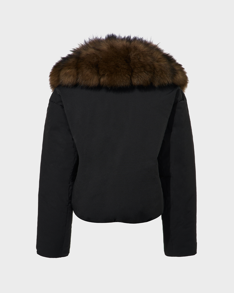 The Isotta Cropped Fur Puffer - Sabled™